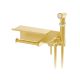 Гигиенический душ со смесителем Frap F2075-3 Золотой сатин