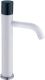 Смеситель для накладной раковины Boheme Stick белый/чёрный 122-W-MR-B