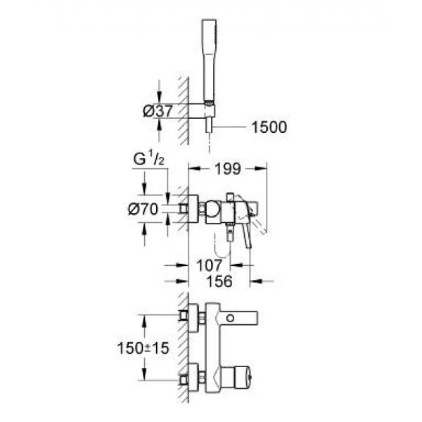 Смеситель для ванны Grohe Concetto 32212001 хром