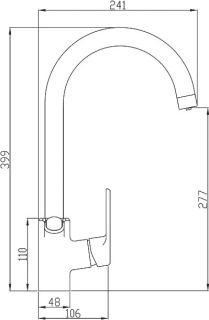 Смеситель для кухни ZORG Steel Hammer SH 901 CR