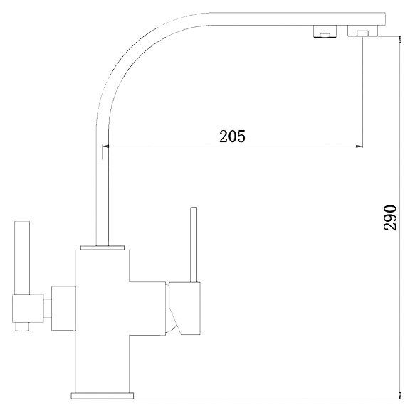 Смеситель для кухни ZORG Sanitary ZR 332 YF