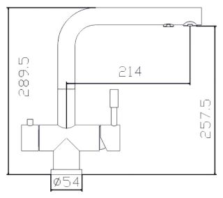 Смеситель для кухни ZORG Inox SZR-1068