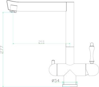 Смеситель для кухни ZORG Inox  SZR-1017-7B
