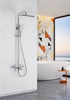 Душевая стойка Raglo R01.26 с термостатом хром