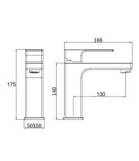 Смеситель для раковины Stella Polar Савойя S3021 однорычажный SP-00001962 матовый черный