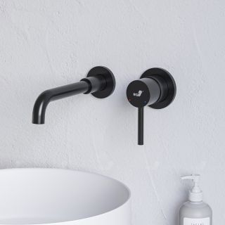 Встраиваемый смеситель для раковины RGW Shower Panels SP-47B чёрный 51140547-04