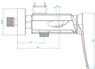 Душевая стойка RGW Shower Panels SP-33B чёрный 51140133-04