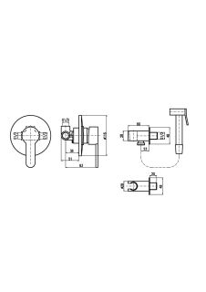 Гигиенический душ со смесителем Rav Slezak Zambezi ZA042/1 хром