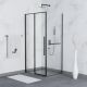 Душевой уголок RGW SV-42B (SV-12B + Z-050-2B) 32324281-014 110x80см чёрный
