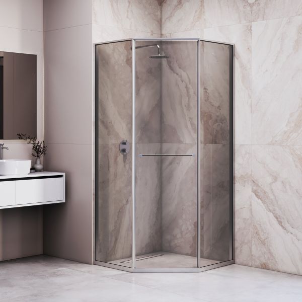 Душевой уголок RGW SV-82 "L" 33328299-31L 90x90 см хром