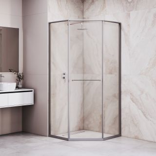 Душевой уголок RGW SV-82Gr "L" 33328299-110L 90x90 см серый