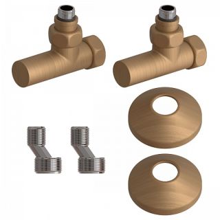 Комплект подключения для полотенцесушителя Point LM03412RBR бронза