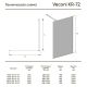 Душевая перегородка Veconi Korato KR-72, 700x2000, хром, стекло прозрачное