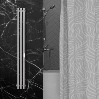 Полотенцесушитель электрический Indigo Style LSE120-13Rt 120x13 см хром