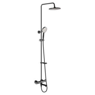 Душевая стойка Swedbe Hermes 5116B с термостатическим смесителем для ванны чёрный