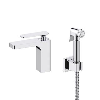 Смеситель для раковины с гигиеническим душем Timo Torne хром 4360/00G