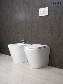 Унитаз приставной Gid TRS-263 62211Y белый 52x36x41