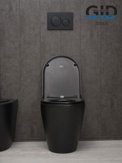 Унитаз приставной Gid TRS-263BM 62212Y черный матовый 56x36x41