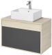 Тумба под раковину Акватон Лофт Урбан 80см дуб орегон/серый графит 1A247601LQX60