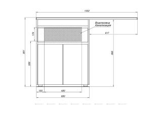 Тумба под раковину Aquanet Токио 237746 68 см белый