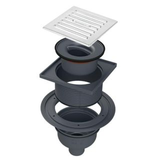 Трап с мульти-сифоном BETTOSERB 14702510 Superior Quadro 15х15 вертикальный выпуск