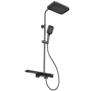 Душевая стойка Black&White Universe 7023MG оружейная сталь