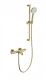 Смеситель для ванны с душевым гарнитуром Wonzon & Woghand WW-C2006-A-BG с термостатом брашированное золото