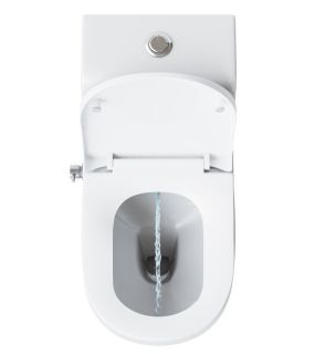 Унитаз-моноблок Laguraty 20980 AWC с функцией биде и смесителем белый