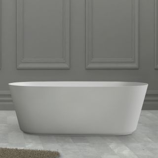 Ванна из искусственного камня ABBER Stein AS9606 160x80см белый матовый