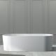 Ванна из искусственного камня ABBER Stein AS9614 180x75см белый матовый