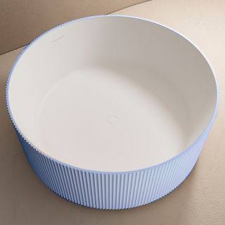 Ванна из искусственного камня ABBER Stein AS9679Blau 150см голубой