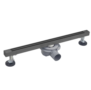 Душевой лоток Wonzon & Woghand WW-65409T-GM 90 см тёмный графит