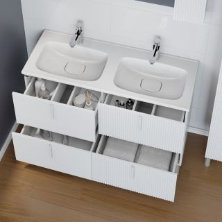 Напольная тумба под раковину Санта Вега 700451 120 см белый