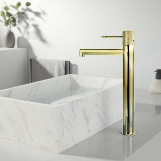 Смесители для раковины Vincea Desire VBF-1D2BG однорычажный брашированное золото