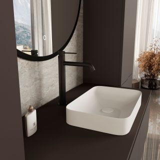 Смеситель для раковины Vincea City VBF-2C2MB, черный