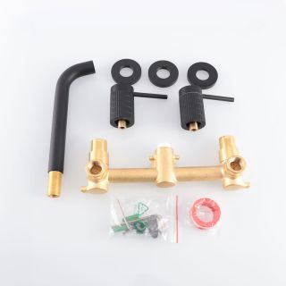 Смеситель для раковины Vincea Groove VBFW-4G1MB встраиваемый, черный