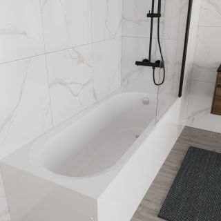 Ванна акриловая Vincea VBT-2B170-FR с каркасом 1700*700*480, пристенная, цвет белый