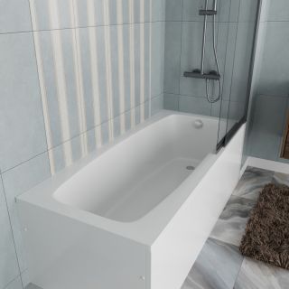 Ванна акриловая Vincea VBT-2S170-LG с ножками 1700*750*440, пристенная, цвет белый