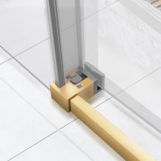 Душевая дверь Vincea Slim Soft VDS-1SS140CLG, 1400, брашированное золото, стекло прозрачное