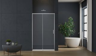 Душевая дверь Vincea Soft 2 VDS-3SO2140CL, 1400, хром, стекло прозрачное