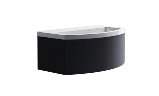 Тумба с раковиной Astra-Form Венеция 2.0 3100001ral7024+04010019 100 см тёмно-серый матовый