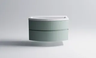 Тумба с раковиной Astra-Form Венеция 2.0 03100004ncss3005-b80g+04010022 80 см зелёный матовый