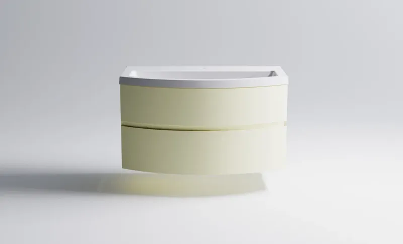 Тумба с раковиной Astra-Form Венеция 2.0 03100004ral1013+04010022 80 см бежевый матовый