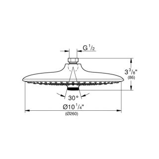 Верхний душ GROHE Euphoria SmartControl 26456000 хром