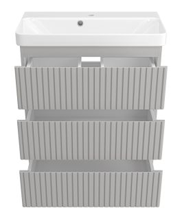 Напольная тумба под раковину Brevita Victory VIC-07070-50-03Я 70см серый шёлк