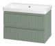 Подвесная тумба под раковину Brevita Victory VIC-09080-0802Я 80см зелёный