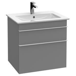 Villeroy Boch A924 01FP VENTICELLO Тумба под раковину 603x590x502 мм, для раковин Venticello 4124 65/66/67, крепежный комплект, цвет Glossy Grey