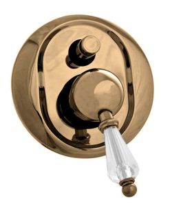 Встраиваемый однорычажный смеситель для душа с переключателем, бронза Cezares VINTAGE-VDIM-02-Sw