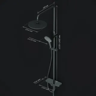 Душевая стойка  Am.Pm Like  F0780222 черный