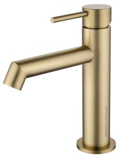 Смеситель для раковины Wonzon & Woghand WW-H1063-BG брашированное золото